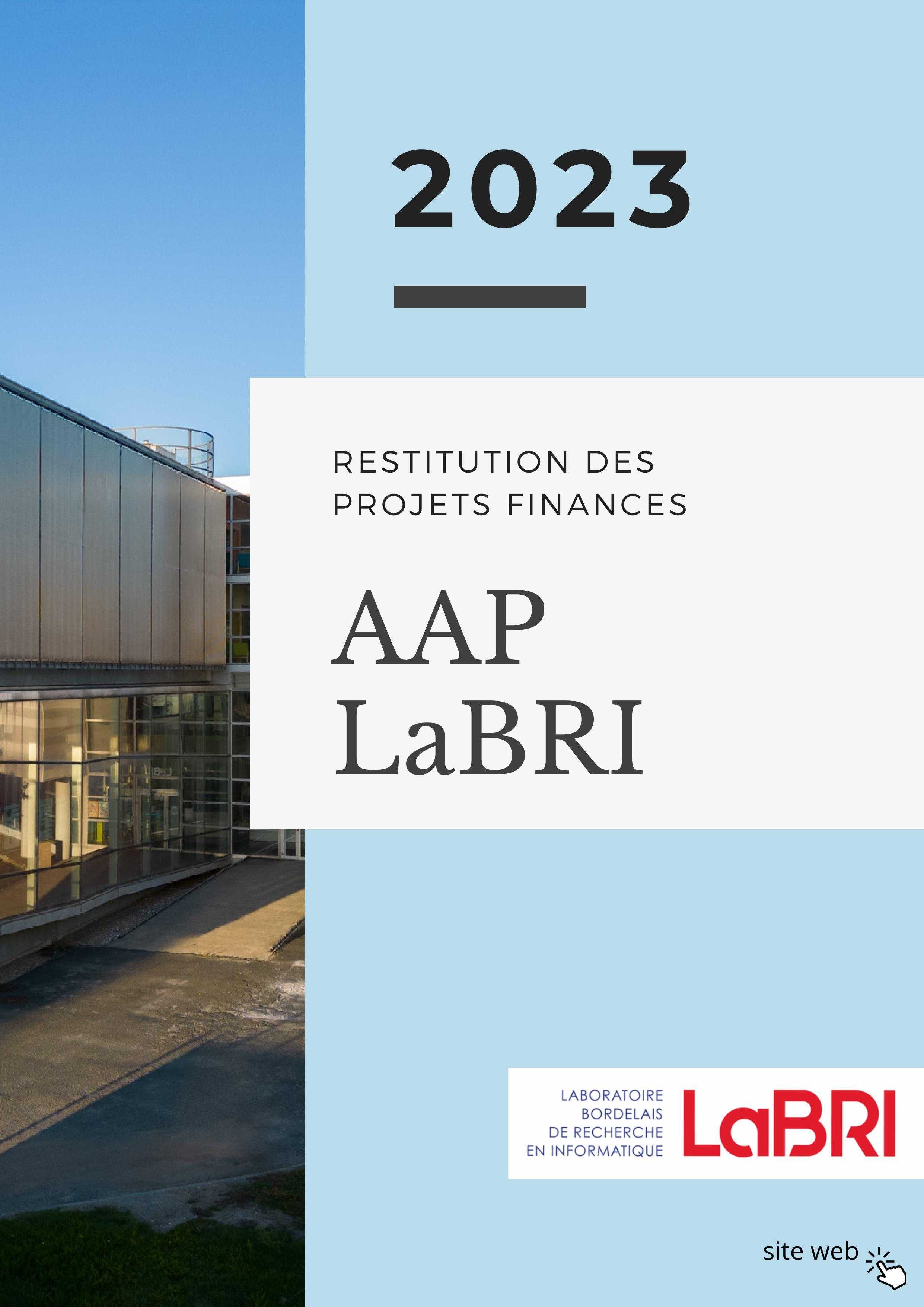 1ère page AAP LaBRI 2023